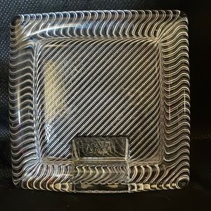 Mikasa Clear Crystal Ribbed Square Picture Frame
